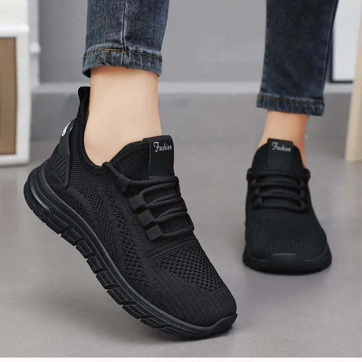 Women Casual Sneakers Lace-up Gym Vulcanized Shoes White Female Footwear Fashion Breathable Walking Mesh Flat Shoes Trainers