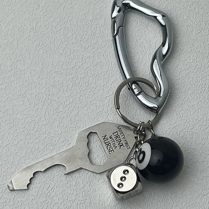 Metal Carabiner Waist Hanging Multifunctional Essential Keychains Fashion Men Belts Pendant Mountaineering Buckle Accessories