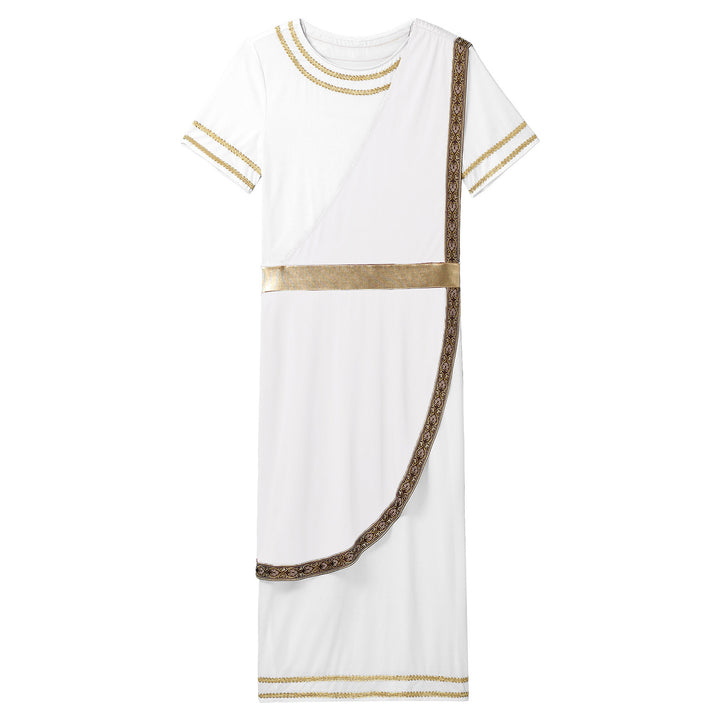Halloween Men Ancient Greek Roman Toga Adults Retro Gold Cosplay Costume Long Robe Carnival Theme Party Fancy Dress Outfits