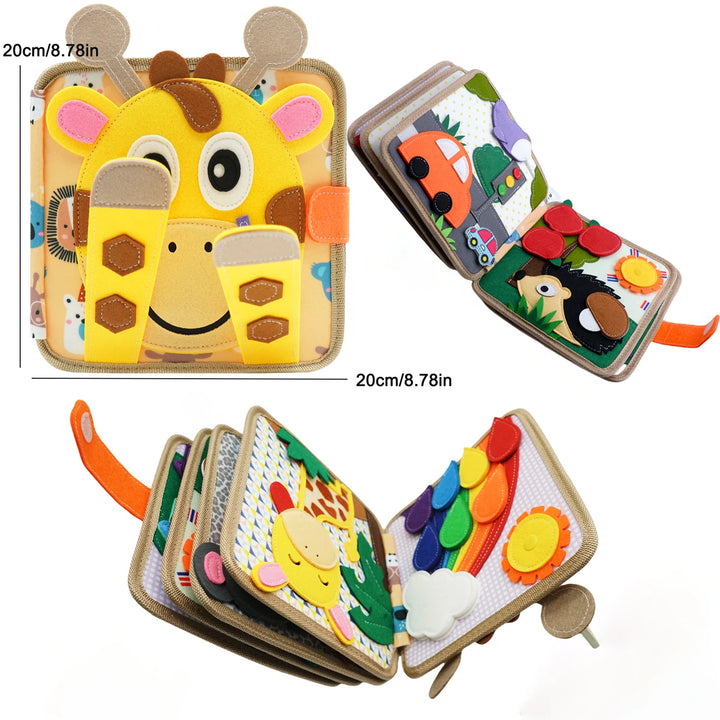 Baby Toy Soft 3D Cloth Book First Book Montessori Infant Early color Cognitive Educational Toys Learning Basic Life Skills Toys