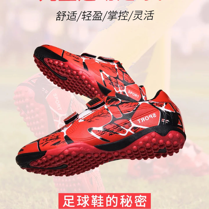 Kids Football Boots Child Soccer Shoe Anti Skid Boys Turf Cleats Hard Court Youth Training Trainers Children Futsal Sneakers