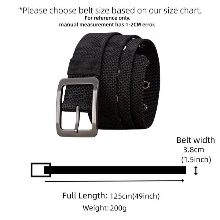 Men Belts Canvas Nylon Webbing Tactical Belt Fashion Casual Designer Unisex Belts High Quality Sports Belt
