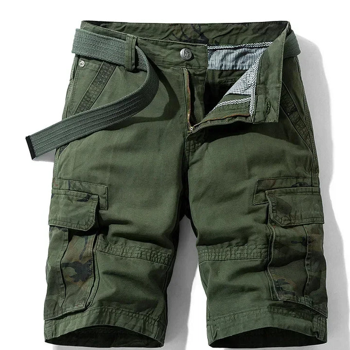 Summer Fashion Tooling Shorts for Men Casual Loose Cargo Shorts Outdoor Sport Pants Men Versatile Straight Cotton Short Trousers