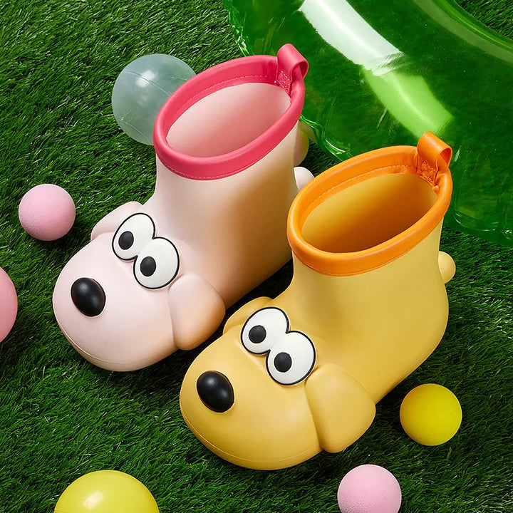 Children's Rain Boots Anti Slip Waterproof Children's Rain Shoes Kids' Baby Boy Girls' Water Shoes Middle Tube