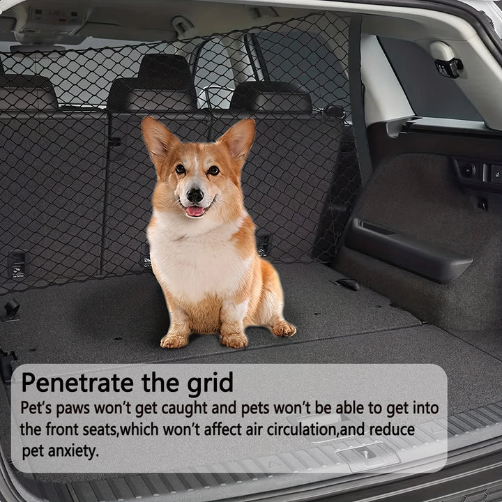 Pet Dog Isolation Net for Car Trunk Elastic Safety Barrier with Mesh Design Pet Protection Cover Dog Car Travel Accessories