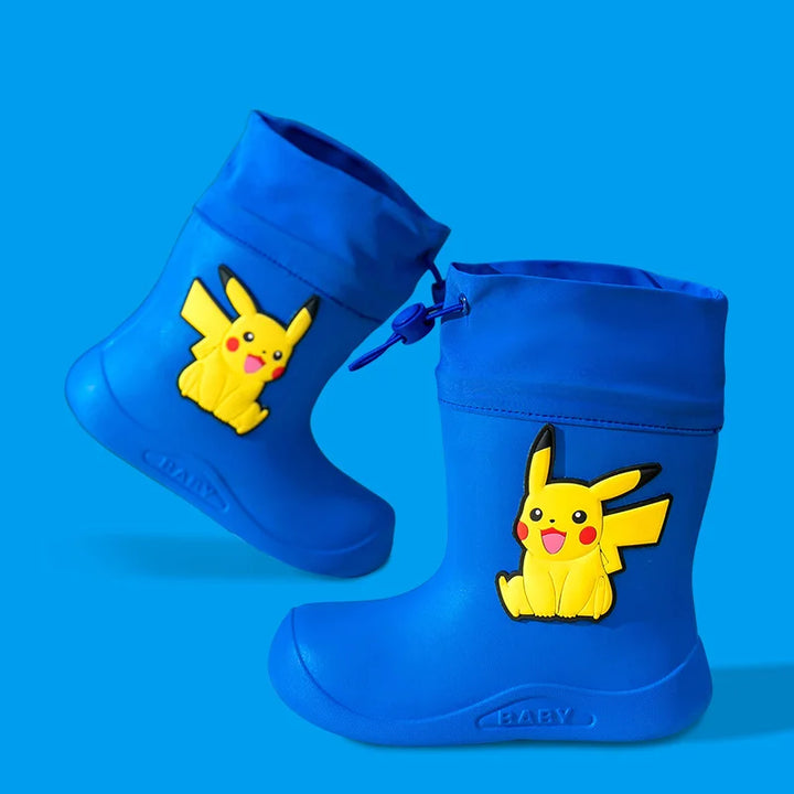 Pokemon Pikachu Pink Rubber Boots for Kids Waterproof Shoes Infant Rain Boots Girls Child Rain Boot Kid Baby Kids' Rainboots Boy