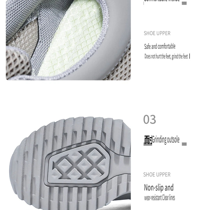 Men's Shoes - 2025 Summer New Style Anti-slip and Wear-resistant Sports Shoes with Breathable Mesh Surface and Casual Style
