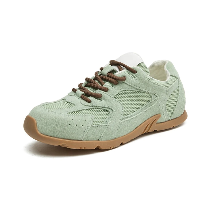 Women Sneakers Spring Summer Wear New Genuine Leather Retro Fashion Casual Flats Women Lace-up German Training Shoes Women