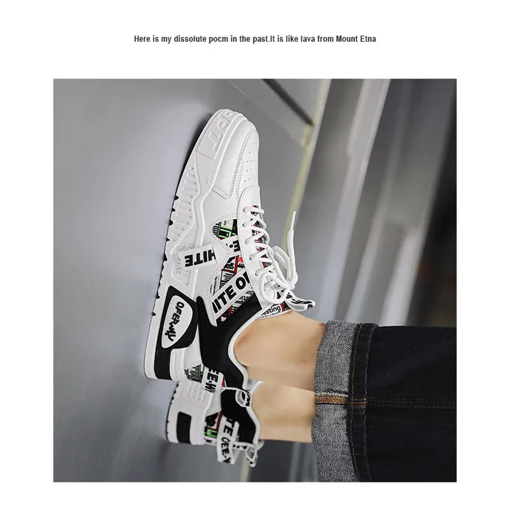 2025 new men's shoes for spring, breathable, niche, trendy, versatile, casual board shoes, height increasing sports shoes