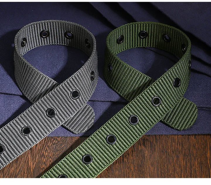 Men Belts Canvas Nylon Webbing Tactical Belt Fashion Casual Designer Unisex Belts High Quality Sports Strap