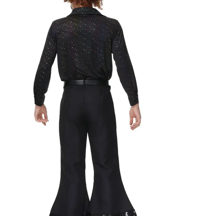 70's Disco Couple Costume Halloween Cosplay Costumes Vintage 80's Hippies Costume Men Women Music Festival Party Outfits