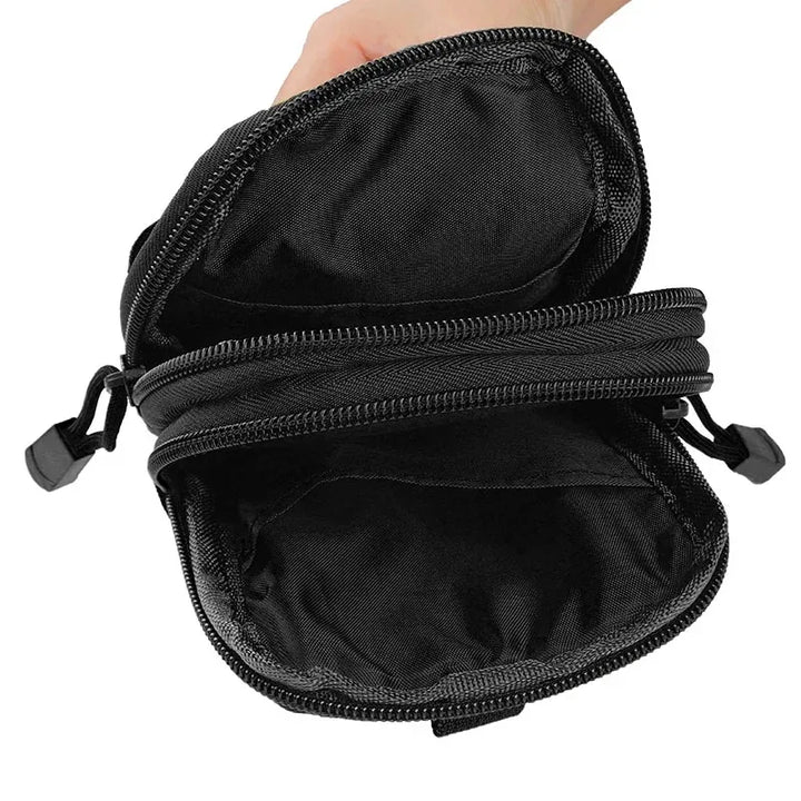 Mobile Phone Case Pouch Waist Bag Waterproof Nylon Multifunction Casual Men Waist Pack Male Small Bag