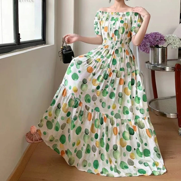Vestidos Para Mujer Maxi Long Dress native stamps Bohemian Boho Cotton Floral Vintage casual.