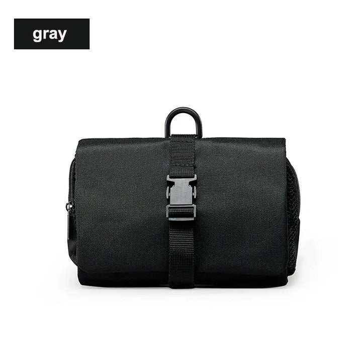 Japanese Style Snap Folding Toiletry Bag Hook Business Trip Toiletries Storage Bag High Quality Cosmetic Bag