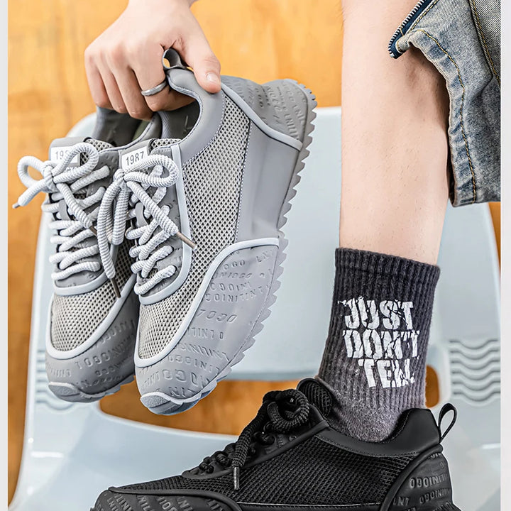 Men's Shoes - 2025 Summer New Style Anti-slip and Wear-resistant Sports Shoes with Breathable Mesh Surface and Casual Style