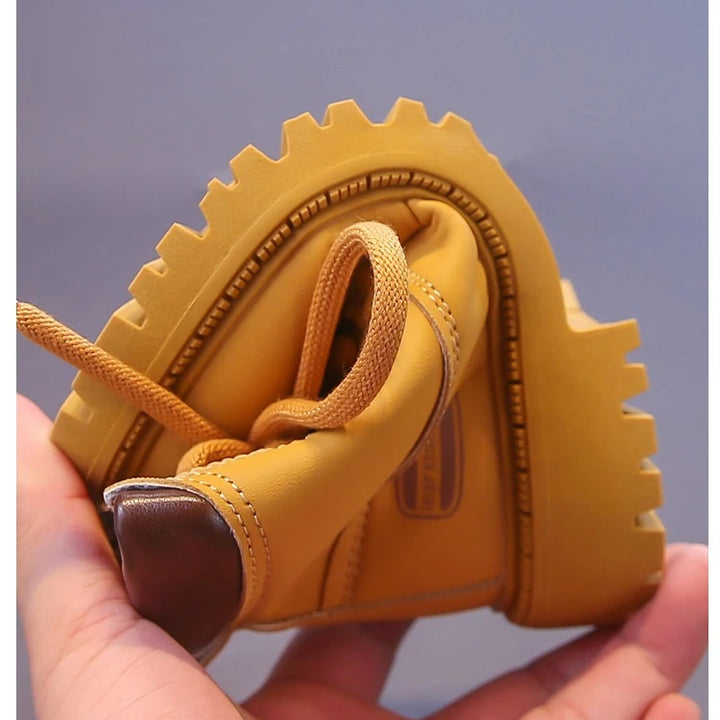 Kids Ankle Boots for Boys Girls 2025 New Autumn Toddler Hiking Boots Breathable Non-slip Korean School Shoes for Rainy Season