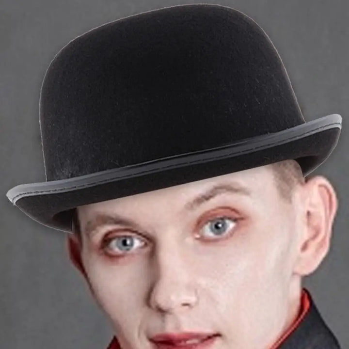 Halloween Men Women Magician Hats C ap Gentleman Jazz Hat Top Hat Black Party Bowler Hat Coachman Hat Classic Derby Hat Cosplay