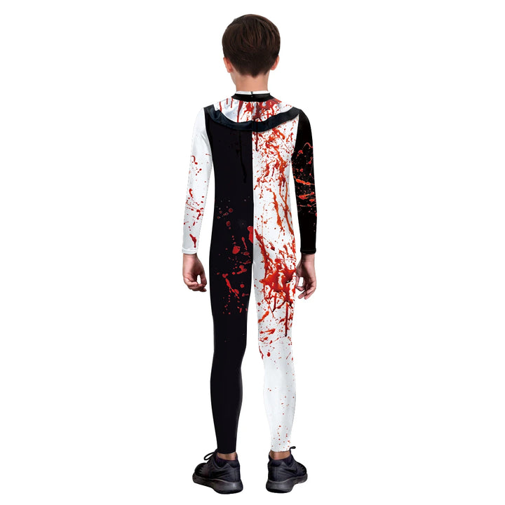 Kids Blood Horror 3D Print Bodysuit Catsuit for Halloween & Parties
Frightfully Real!
Striking 3D blood print bodysuit Comfortable, spooky, and ready to scare! 🩸 Includes: Full-body jumpsuit
🎃 Occasions: Halloween, carnival, cosplay
👻 Scary costume!