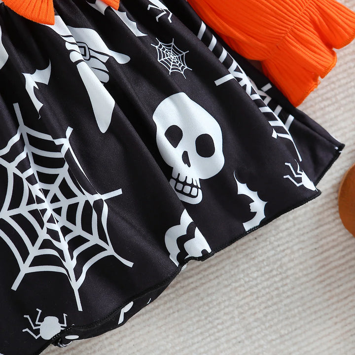 Children's Halloween Baby Clothes New European and American Fan Girls Dress Baby Ha Dress