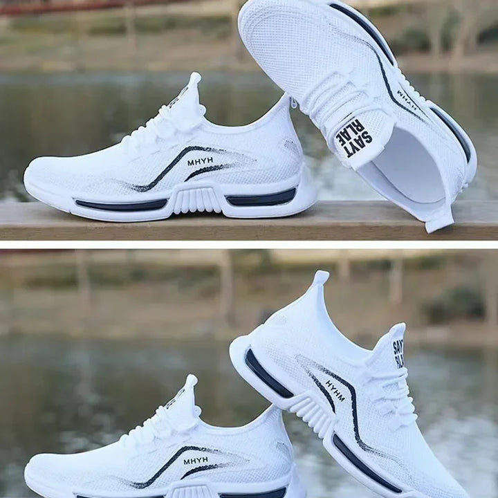 Men Shoes Slip on Fashion Sneakers Male Sport Running Shoes Breathable Gym Training Walking Tennis Shoes Non Slip Workout Flats