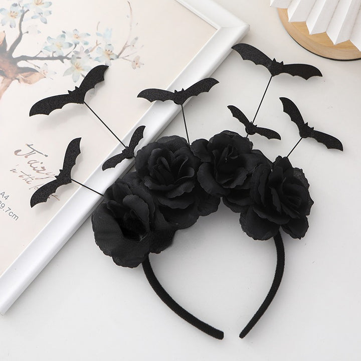 Halloween Bat Headband Children Dress Up Headwear Hairband Accessories Witch Costume Supplies Props Happy Helloween Party
