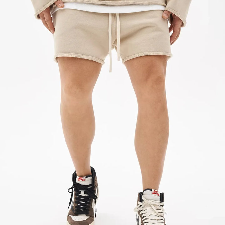 Men Shorts Casual Short Pants Ripped Cotton Gym Shorts Men Jogger Workout