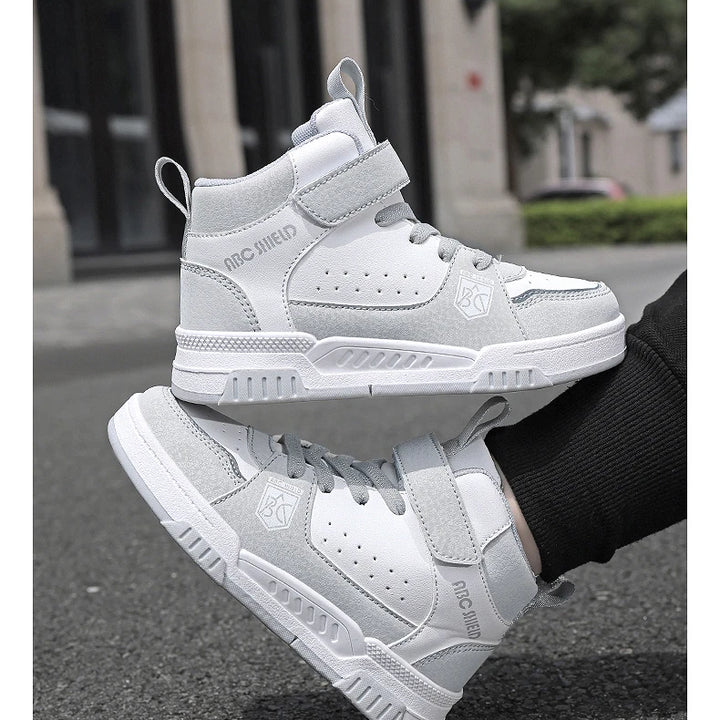 2024 New Fashion Kids Sneakers Boys Girls Casual Board Shoes High Top Running Sports Shoes Children Non-slip Basketball Sneakers