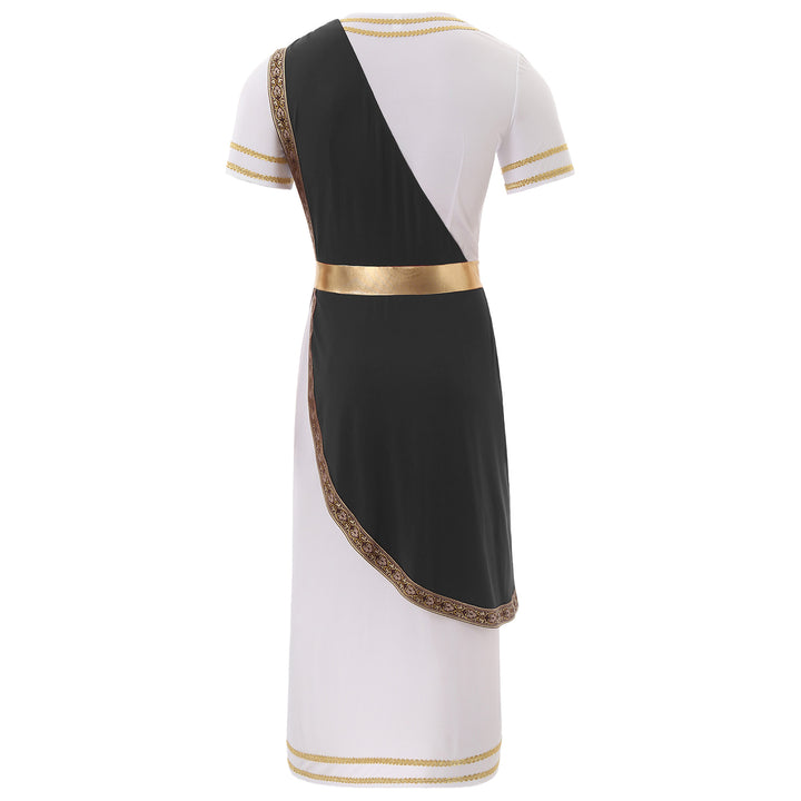 Halloween Men Ancient Greek Roman Toga Adults Retro Gold Cosplay Costume Long Robe Carnival Theme Party Fancy Dress Outfits