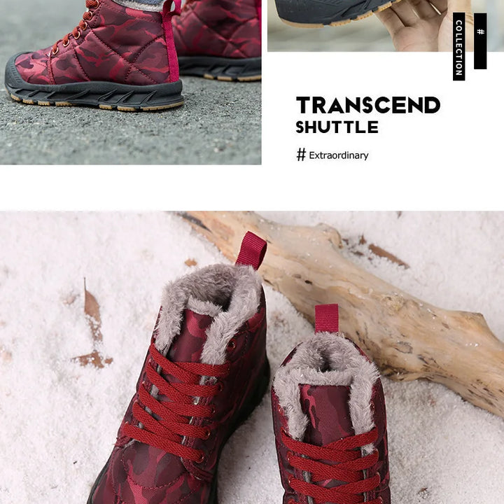 Waterproof Winter Children Snow Boots Warm Outdoor Shoes Boy Girl Short Boots Fashion Comfortable Non-Slip Sneakers Kids Boots