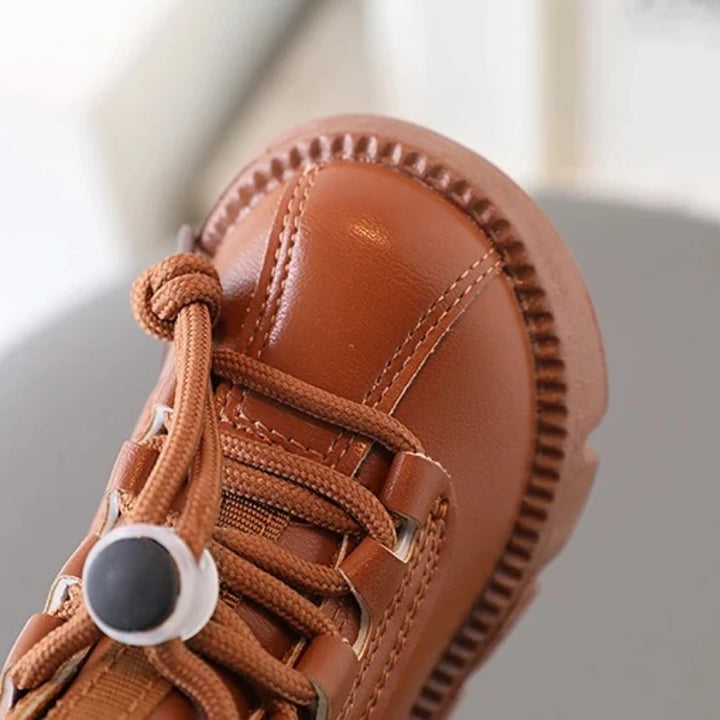 Boys Boots Kids Ankle Boots 2025 Autumn Winter New Toddlers Children Fashion Boots for Little Boy Girl Lace-up Soft Rubber
