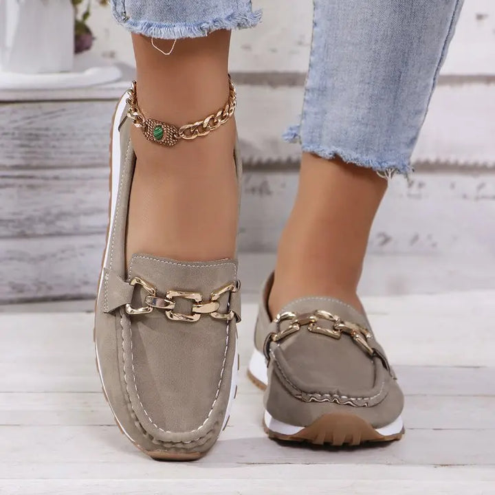 New Women Flats Comfy Casual Shoes Stylish Light Durable Breathable Loafers Slip-On Luxury Trend Classic Spring Female Sneakers