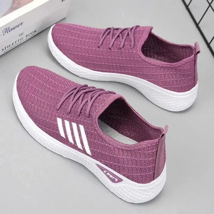 Women's light running shoes,Adult sneakers,  net shoes, comfortable soft soled sneakers, women's breathable casual single shoes