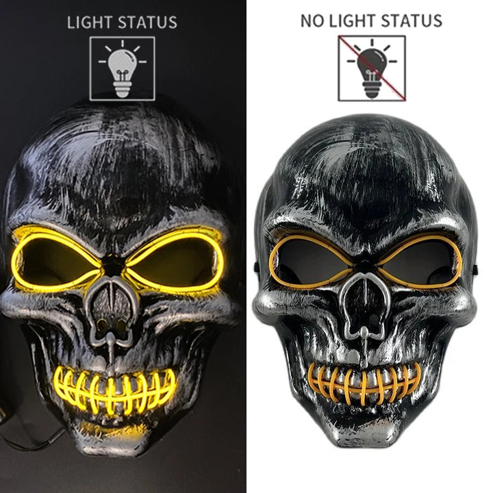 Adults Black Pirate Hats with Skull Pattern Halloween Cosplay Props Parties Caribbean Pirate Costume Hats LED Glowing Party Hat