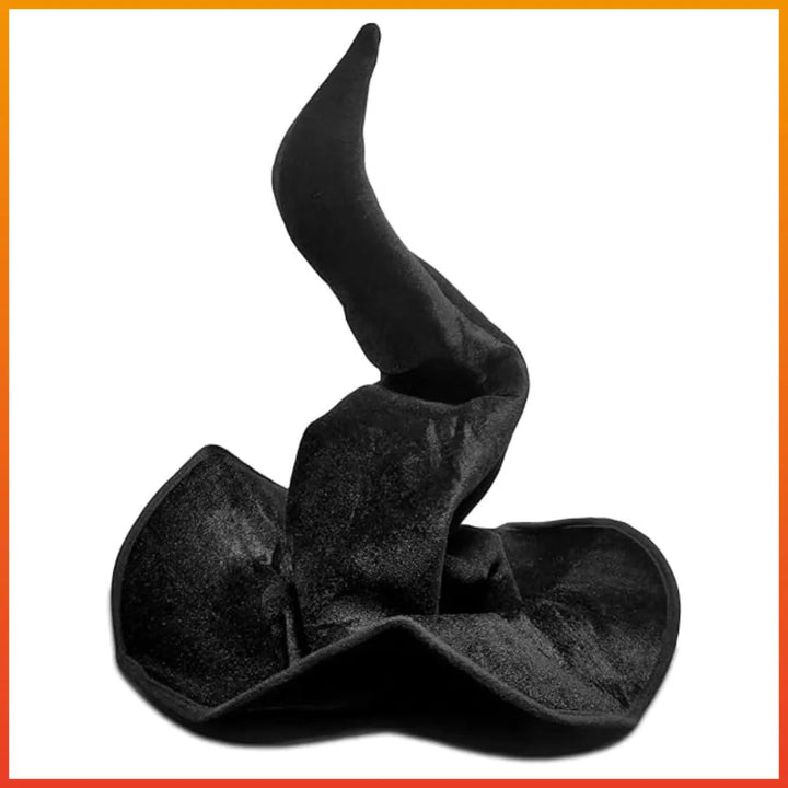 Halloween women black witch hat wizard grey hat role play Sorting Hat pointed cap with spider