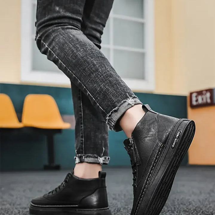 All-Occasion Comfort in Every Step
Discover our Men’s High-Top Leather Boots – sleek, durable, and made for every moment. From casual days to dressed-up nights, these boots do it all.
✅ Comfortable fit
✅ Premium leather
✅ Perfect for any occasion