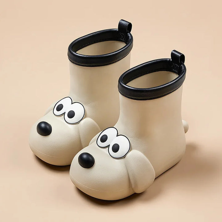 Children's Rain Boots Anti Slip Waterproof Children's Rain Shoes Kids' Baby Boy Girls' Water Shoes Middle Tube