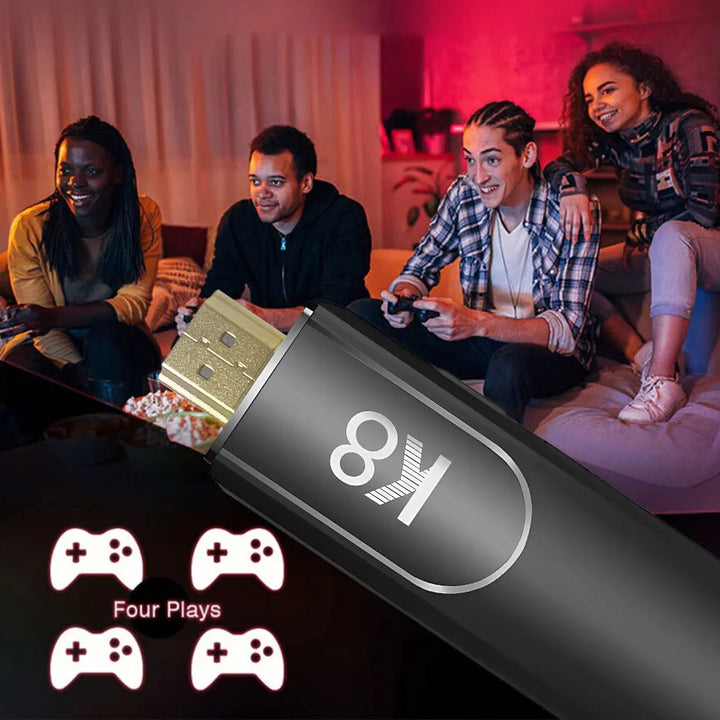 4K HD K8 Gamepad 64G Retro Video Game Console 40000+ Game 40+ Emulator Dual Wireless 2.4G Controller Retro Console Kids Gift Gam