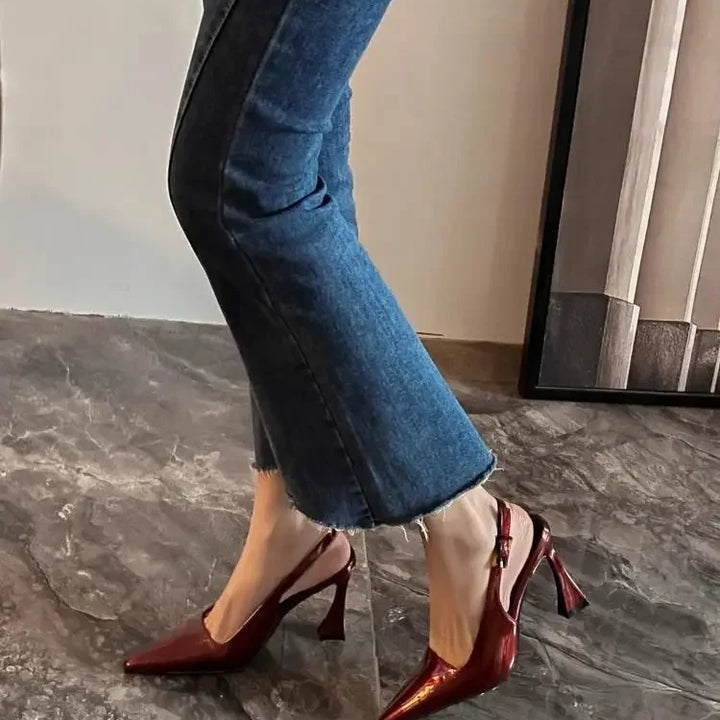 Sharp Pointed Niche Women Shoe 2025 Fashion New Women High Heel Versatile Simple Single Shoes Trendy Temperament Women's Sandals