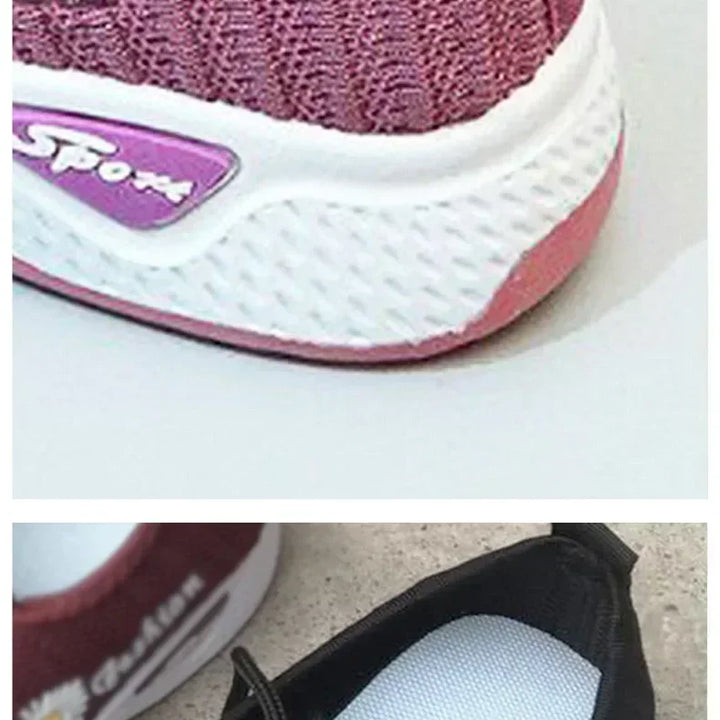 Adult sneakers, women's light running shoes, net shoes, comfortable soft soled sneakers, women's breathable casual single shoes
