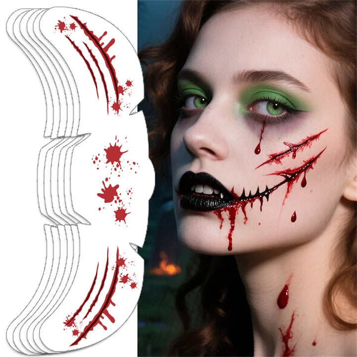 Halloween Face Tattoo Sticker Hot Stamping Freckles Makeup Radiation Fake Freckles Temporary Tattoo Stickers Face Makeup Patch