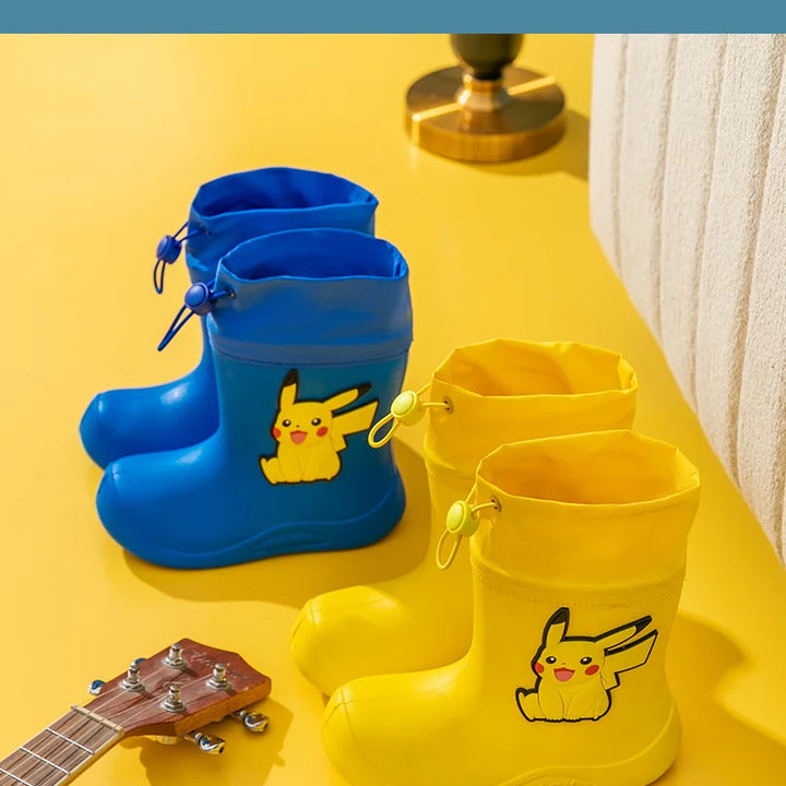 Pokemon Pikachu Pink Rubber Boots for Kids Waterproof Shoes Infant Rain Boots Girls Child Rain Boot Kid Baby Kids' Rainboots Boy