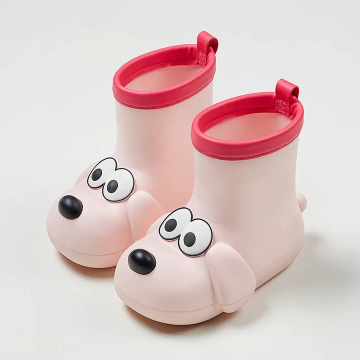 Children's Rain Boots Anti Slip Waterproof Children's Rain Shoes Kids' Baby Boy Girls' Water Shoes Middle Tube