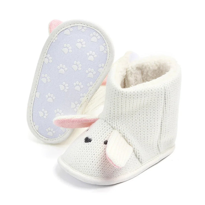 Baby Boys Girls Boots For Newborn Cute Cartoon  Animal Shoes Infant Toddler First Walkers Super Keep Warm Snowfield Boot