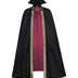 Adult Kids Halloween Costume Dracula  Vampire Cosplay Cape Stand Collar Golden Border Cloak With Buckles Medieval Horror Outfit