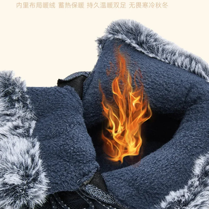 Children Casual Shoes Kids Outdoor Footwear Padded Boot Waterproof Girls & Boys Non-slip Paw Warm Fur Snow Boots Winter Sneakers