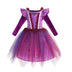 Halloween Children Girls Witch Party Dress Gothic Ghost Costume Kids Gown Robe Tutu Dress Witch Hat For Purim Carnival Party