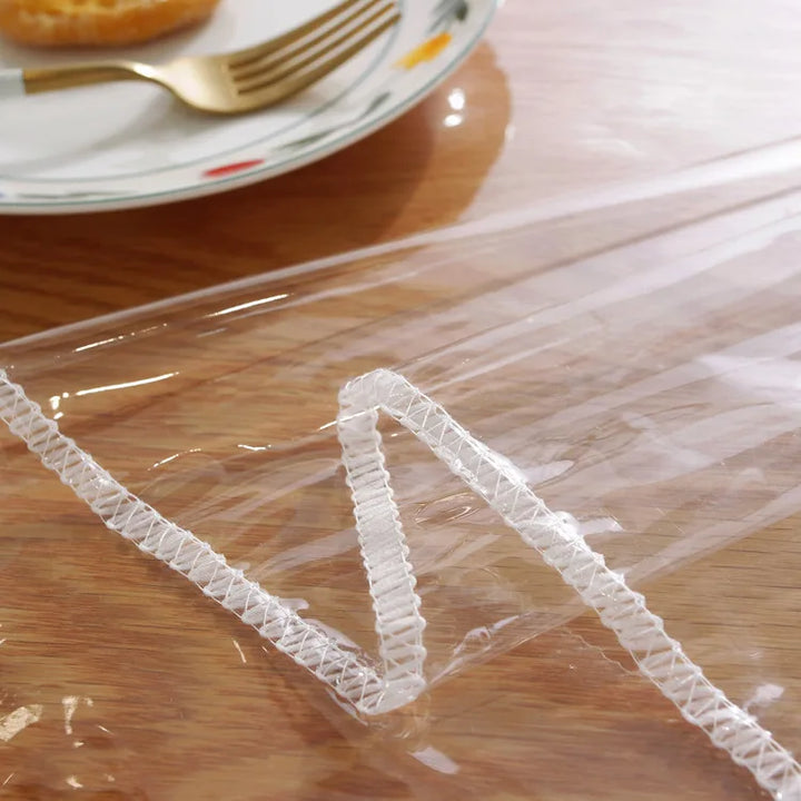Desktop PVC Transparent Tablecloth Waterproof And Oil Proof Table Cloth Square Rectangular Coffee Table Table Cloth 1.4 2.2 3M