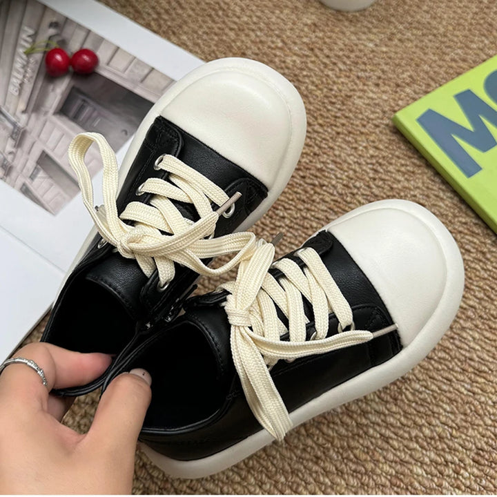 Children's Boots Autumn and Winter New Korean Style Short Boots for Boys and Girls Waterproof Mid-Calf Baby Girl Leather Boots Fashionable Brand Shoes