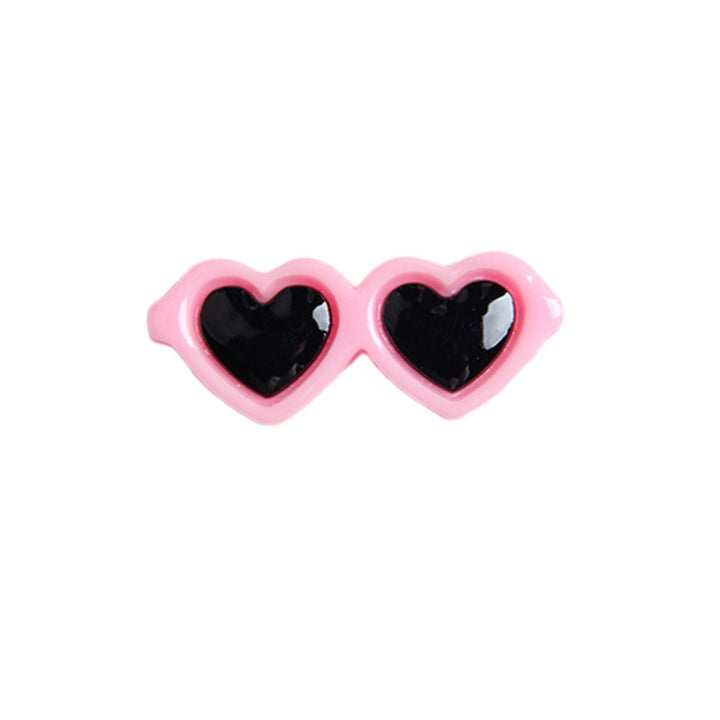 Pet Cute Heart Sunglasses Hairpins Pet Dog Hair Clips Puppy Cat Yorkie Teddy Pet Decor Barrette Hair Accessories For Small Dogs