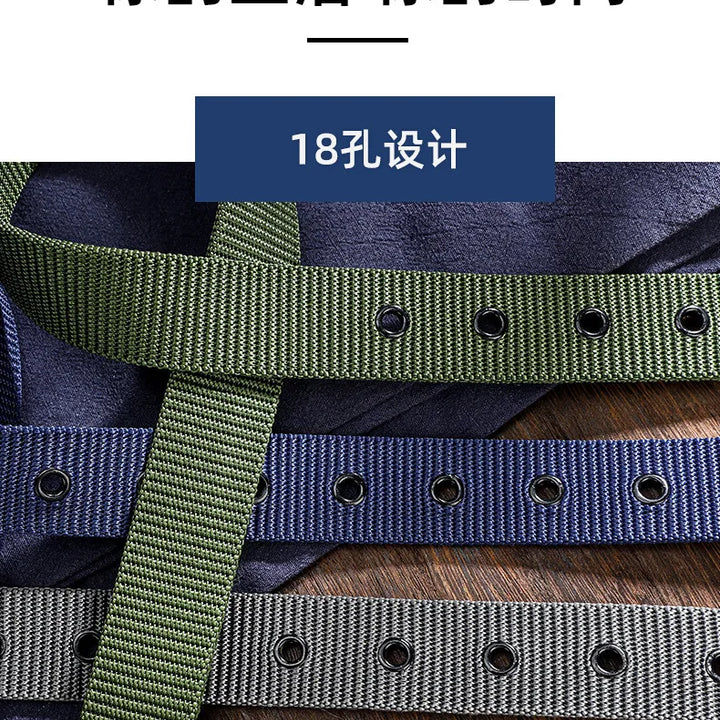 Men Belts Canvas Nylon Webbing Tactical Belt Fashion Casual Designer Unisex Belts High Quality Sports Strap